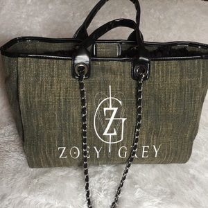 Rare Zoey Grey Tote! Same exact as Chanel bag